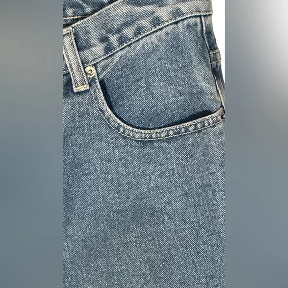 New York &Co.blue Straight Leg Jeans with glitter sparkles, size 4. - Picture 3 of 8